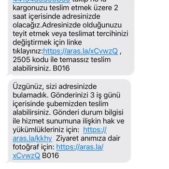 Aras Kargo Hasköy Şubesinden Şikayetçiyim. Mağdurum Kargomu Alamadım