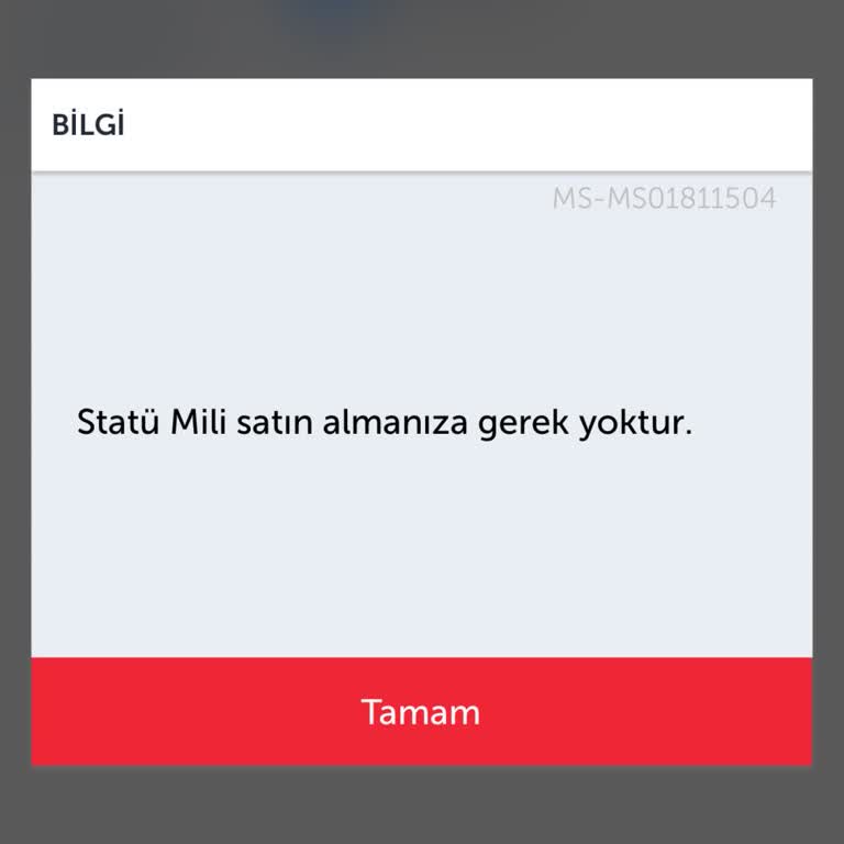 THY Miles Ans Smiles Statü Mili Problemi