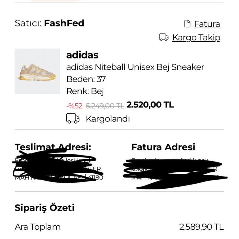 FashFed Adidas Ürünlerinde Termos Hediye Kampanyası Sorunu