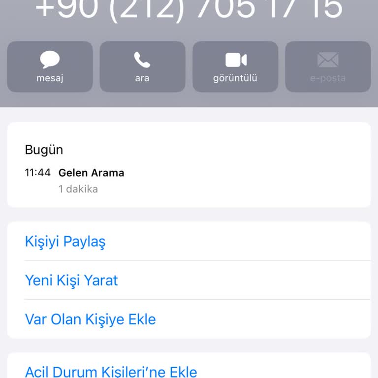 0212 705 17 15 0212 7051715 Şüphesi