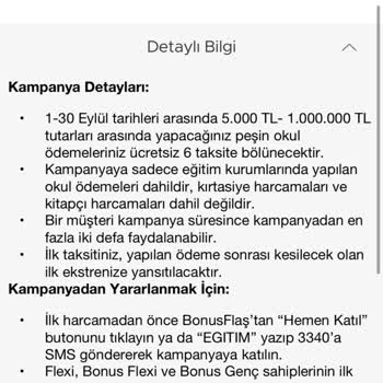 Garanti BBVA Garanti Bonus Kartı, Eğitim Kampanyası