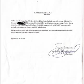 Türkiye Sigorta Pişmanlıktır.! Hatadır!. Tamamlayıcı Sağlık Sigortası.