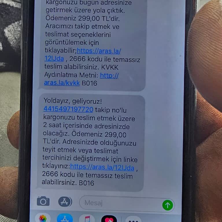 Aras Kargo Ürün Teslimatı Yapmıyor