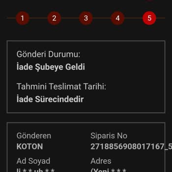 Koton Siparişim Bir Günde Kargo İle Tarafıma Ulaşmadı