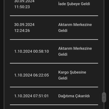 Koton Siparişim Bir Günde Kargo İle Tarafıma Ulaşmadı