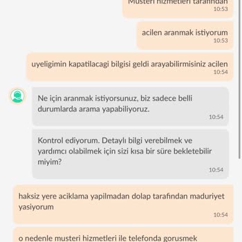 Dolap Haksız Yere Üyelik Kapatma