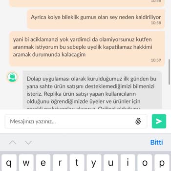 Dolap Haksız Yere Üyelik Kapatma