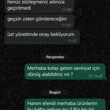 Çetmen Kısıkköy Şube Teslimat Süreci Hakkında Bilgi Alamama
