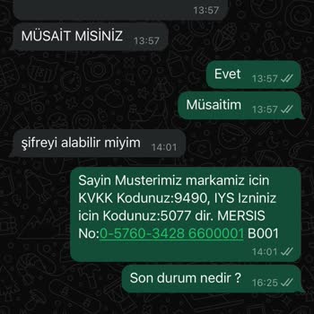 Çetmen Kısıkköy Şube Teslimat Süreci Hakkında Bilgi Alamama