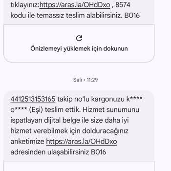 Aras Kargo Kargolarımı Eve Teslim Etmeden Gidiyor.
