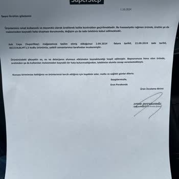SuperStep Ayakkabı Satış Sonrası Hizmetten Şikayetim Var