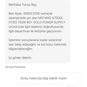 Hepsiburada Taleplere Dönüş Yapmıyor