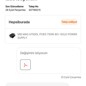 Hepsiburada Taleplere Dönüş Yapmıyor