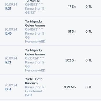 Yurt Dışında Kullanılmayan Hattın Fahiş Faturası