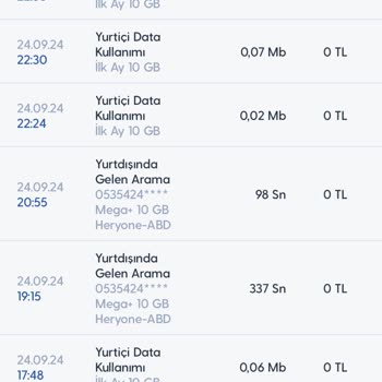 Yurt Dışında Kullanılmayan Hattın Fahiş Faturası