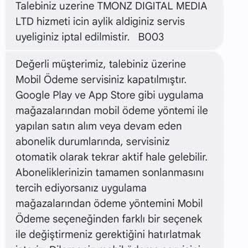Vodafone Pay Vodafone Mobil Ödeme Şikayet & Bilgim Dışı Abonelikler
