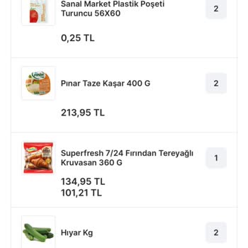 Migros Sanal Market Donuk Ürün Sorunu