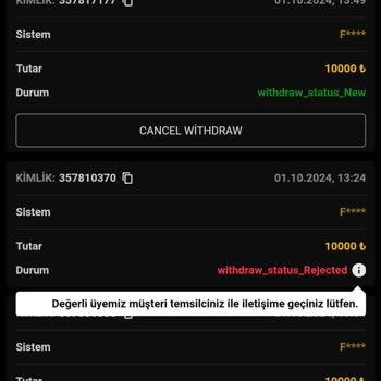 Tambet Ödemede Sorun Var