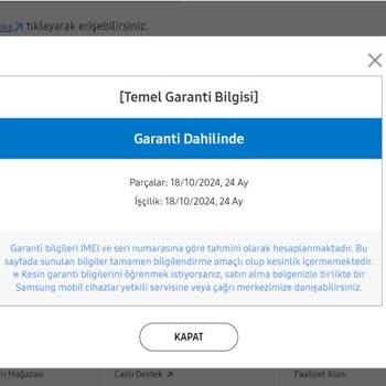 Samsung Markası Fold 3 Telefonumu Garanti Dışı Sayıyor