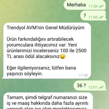 Her Türlü Oluşacak Sıkıntıda Telegram Ve Trendyol'dan Şikayetçiyim