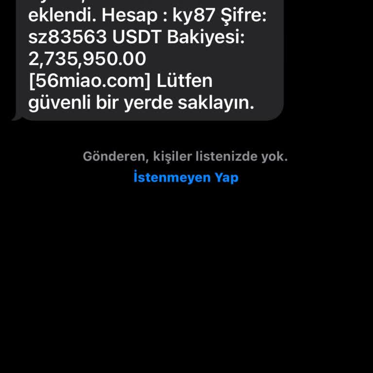 Meta İstenmeyen Mesaj Böyle Bir Şeyden Sorumlu Değilim