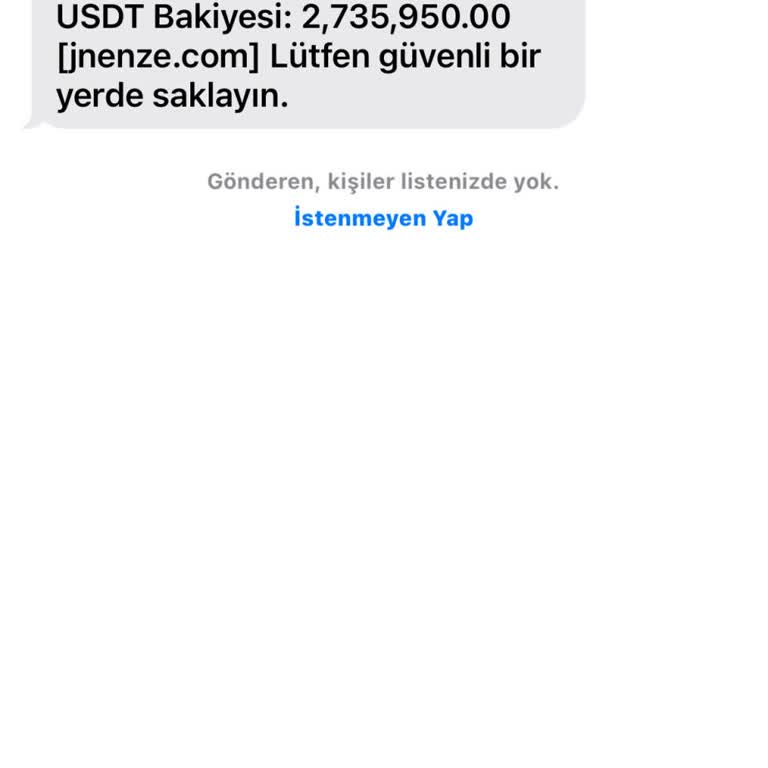 WhatsApp Telefonuma Gelen İstenmeyen Mesaj