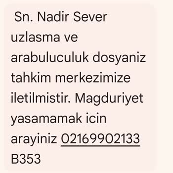 E.UZLASMA (SMS) E. Uzlaşma Asılsız Mesajlarla Mağduriyet Yaşamak İstemiyorum.