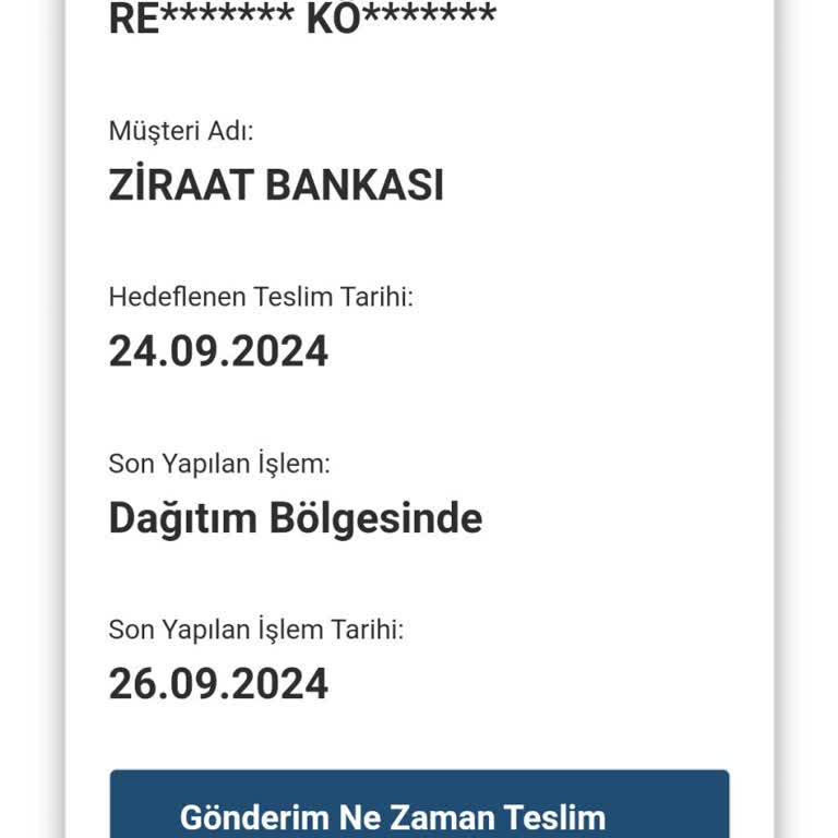AGT Kurye | aynigunteslim.com Gönderim Ulaşmıyor Ve Geri Dönüş Yapılmıyor