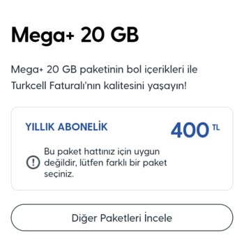 Turkcell Paket Seçimindeki Kısıtlamalar ve Müşteri Hizmetleri Sorunu