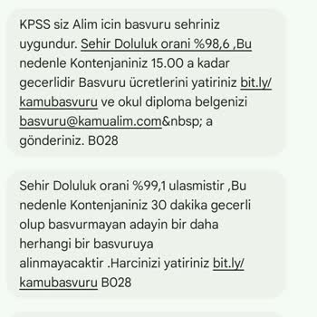 Kamualim.com KPSS Şartsız Personel Alımı Başvurusu