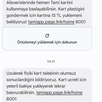 Tami Kart Basım Ücreti Ödendi Ama Kart Hala Ulaşmadı