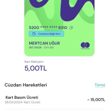 Tami Kart Basım Ücreti Ödendi Ama Kart Hala Ulaşmadı