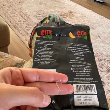 Puccinelli Elmataş (citirelma.com) Elma Kurusu Paketinden Plastik Parça Çıktı