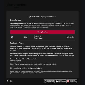 Pierre Cardin Giyim Pierre Cardin Alışveriş Yapınca Başınıza Neler Gelir