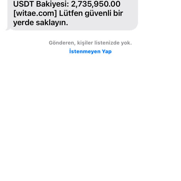Witae.com Mesaj Geldi Ne Olduğunu Bilmiyorum!