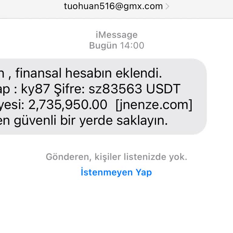 Türk Telekom Jnenze.com Dan Finansal Hesap Açma Adına Mesaj