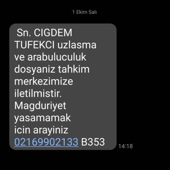 E.UZLASMA (SMS) Ray Danışmalık Asılsız Mesaj