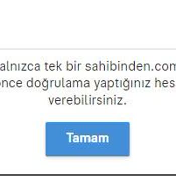 Sahibinden E- Devlet Onayı Hk: