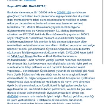 Yapı Kredi Bankası Kart Aidatı İadesi Sorunu