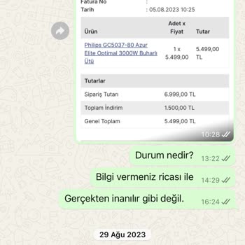 Ev Bazaar AVM Ne Para İadesi Be De Ürün Geldi