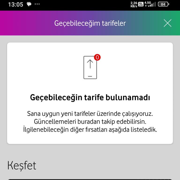 Vodafone'dan Tarife Değişikliği ve İnternet Sorunu