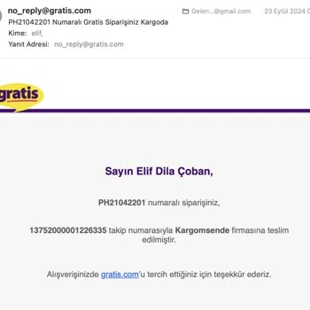 Gratis Siparişim 15 Gündür Gelmedi Ve Müşteri Hizmetleri Çözüm Sunmuyor