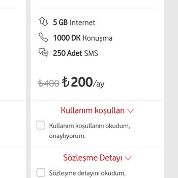 Vodafone Tarifemdeki Belirsizlik ve Fahiş Zam Sorunu