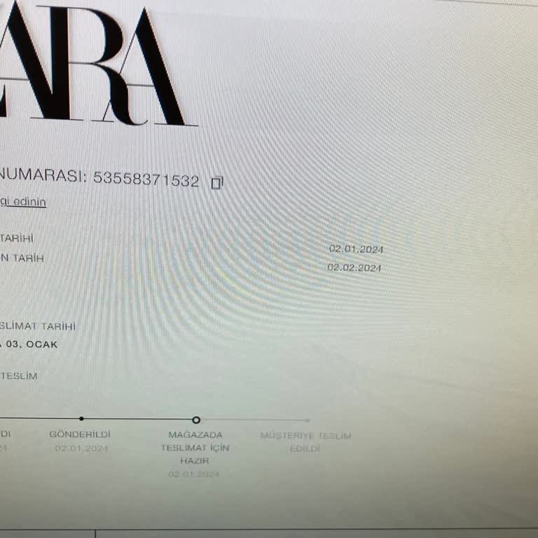 Zara Ücret İadesi Yapmıyor Ürünü De Vermiyor.
