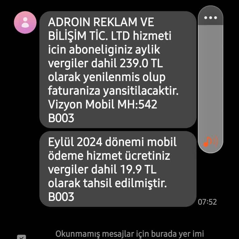 Vodafone Abonelik Ücreti ve İptal Talebi