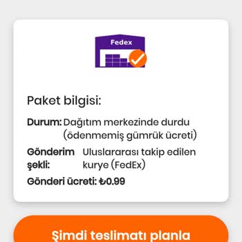 Fedex Lütfen Yardımcı Olur Musunuz