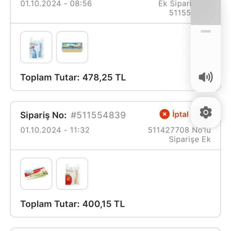 Migros Kafasına Göre Sipariş İptal Ediyor