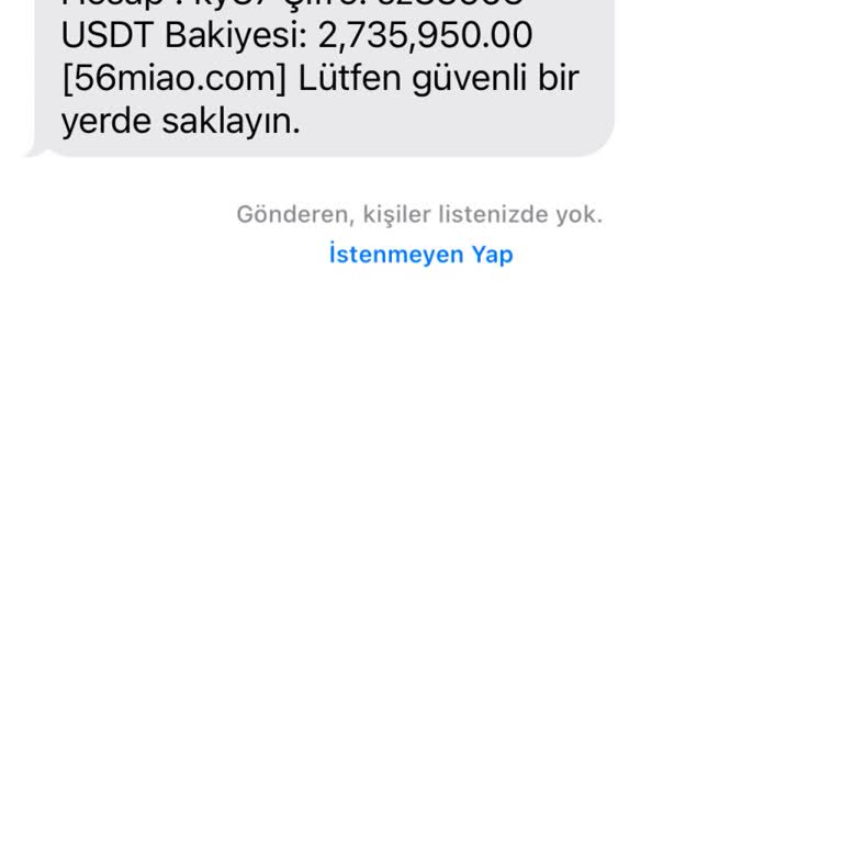 İMessage Tarafından Yanıltıcı Mesaj