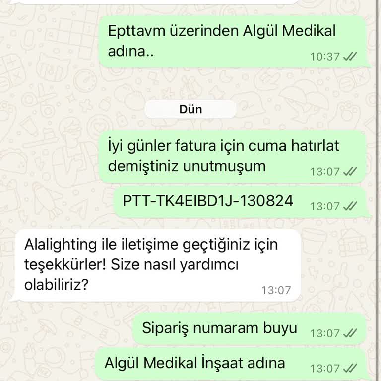 Alâ Lighting Ala Aydınlatma Fatura Göndermiyor!