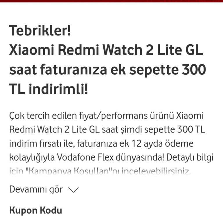 Vodafone Hediye Çarkı ve Kupon Sorunu